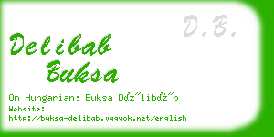 delibab buksa business card